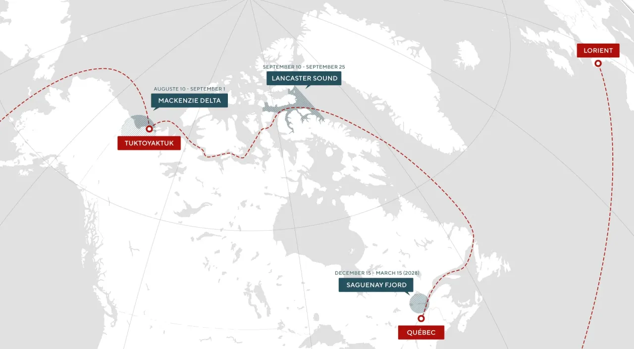 Map of the Summer Expedition – FOREL 2027